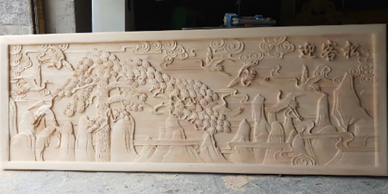 Sample display of woodworking engraving 